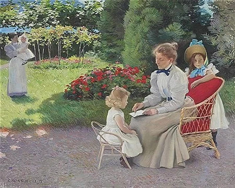 Charles Giron - In giardino